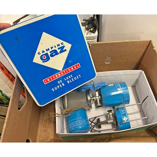 6122 - GAZ CAMPING STOVE ETC IN ONE BOX