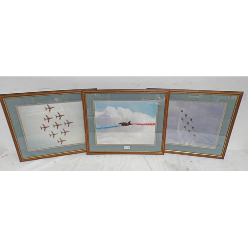 1023D - 3 FRAMED PHOTOGRAPHS OF THE RED ARROWS