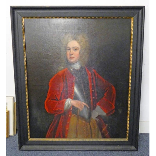 1032 - FRAMED OILOGRAPH PORTRAIT OF 18TH CENTURY GENTLEMAN, UNSIGNED, 93 X 113 CM