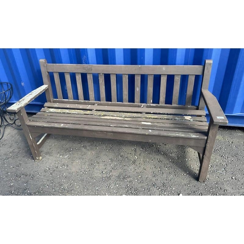 6086 - WOODEN GARDEN BENCH