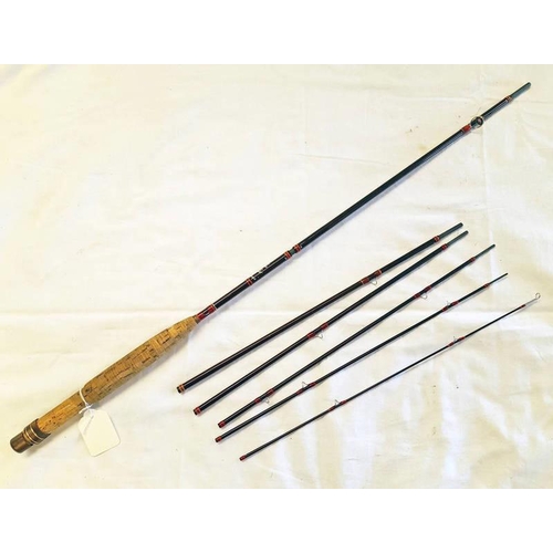 1012 - HOUSE OF HARDY GRAPHITE SMUGGLER DE-LUXE, 8' 2 1/2'', 250 CM 7 PIECE ROD