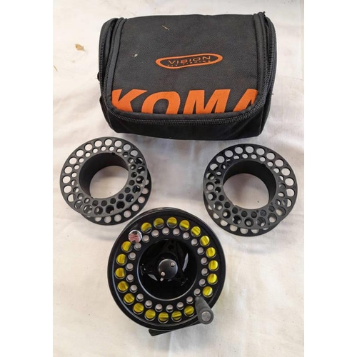 1013 - VISION KOMA 4  1/4'' REEL WITH TWO SPOOLS IN A KOMA CASE