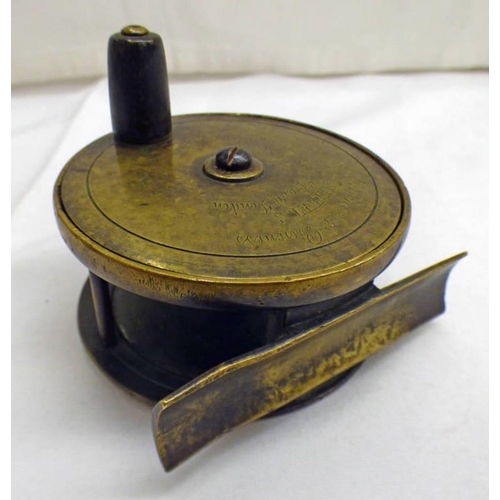 1057 - BOWNESS & BOWNESS MAKERS LONDON 3'' BRASS REEL