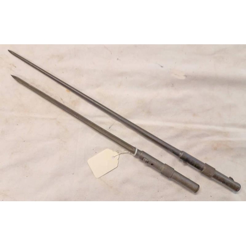 1104 - 2 MAS 36 ROD BAYONETS 35 & 43 CM LONG