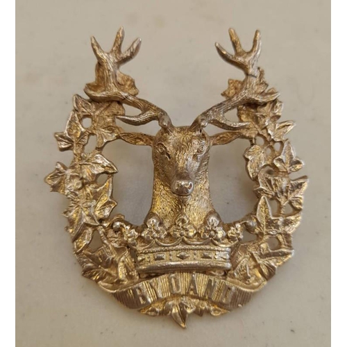 1113 - GORDON HIGHLANDERS STAFF OFFICERS BADGE