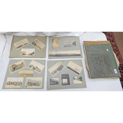 1126 - EARLY 20TH CENTURY BLACK AND WHITE PHOTOGRAPH ALBUM RELATING TO THE MIDDLE EAST TO INCLUDE SCENES SU... 