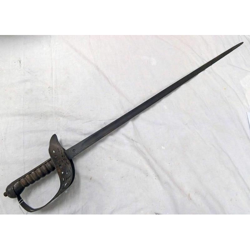 1180 - 1897 PATTERN INFANTRY OFFICERS SWORD WITH  81 CM LONG BLADE WITH CHARACTERISTIC HILT