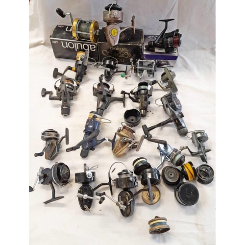 1206 - VARIOUS SPINNING AND MULTIPLIER REELS TO INCLUDE DAIWA SEA LINE 300 MULITIPLIER REEL, PENN LEVELINE ... 