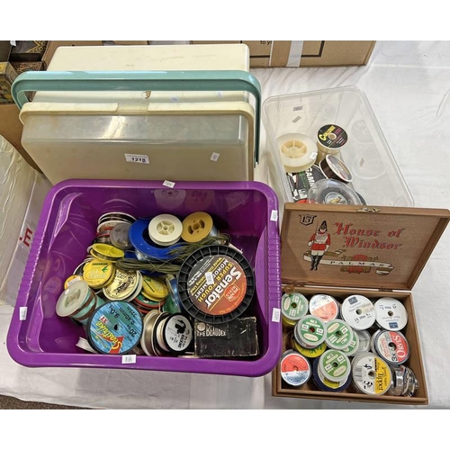 1218 - SELECTION OF VARIOUS FISHING LINE, ETC