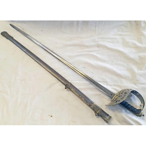 1283 - VICTORIAN 1895 PATTERN INFANTRY OFFICER'S SWORD BY WILKINSON, NO.29357 FOR 1889 WITH 83.5CM LONG BLA... 