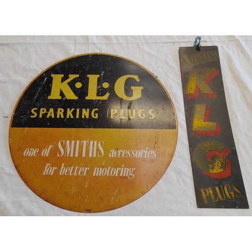 1376 - SMITHS KLG SPARK / SPARKING PLUG SIGNS -2-