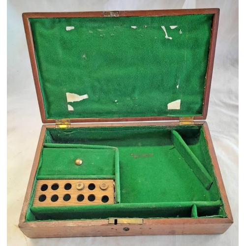 1383 - FITTED WOODEN BOX FOR A LARGE REVOLVER