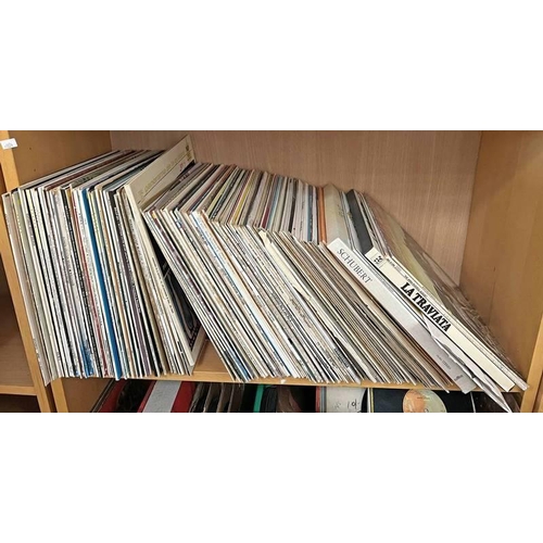 1635 - SELECTION OF VARIOUS RECORDS TO INCLUDE ANNA RUSSELL ALBUM, BENGT & BORJE, ETC OVER ONE SHELF