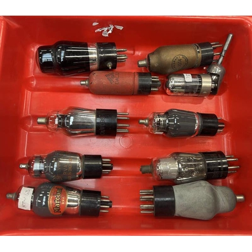 1640 - SELECTION OF RADIO VALVES TO INCLUDE BVA BRIMAR 9D2, BRITISH AIR MINISTRY 10E/10098 VALVE, MARCONI K... 