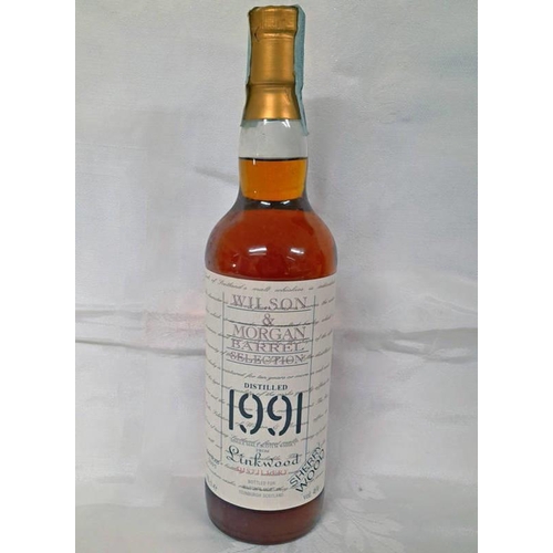 2018 - 1 BOTTLE LINKWOOD 14 YEAR OLD SINGLE MALT WHISKY, DISTILLED 1991, WILSON & MORGAN BOTTLING - 70CL, 4... 