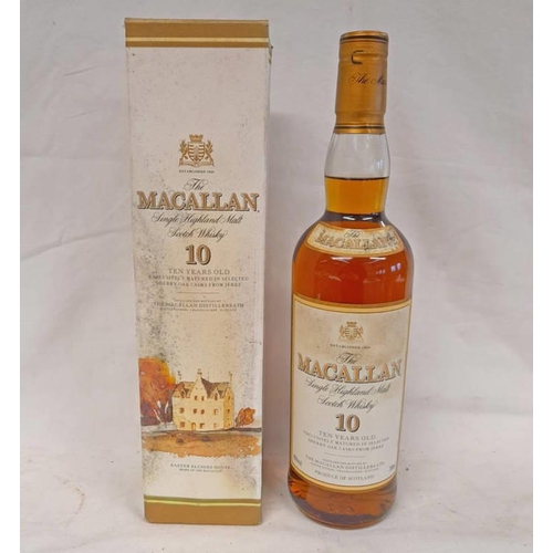 2062 - 1 BOTTLE MACALLAN 10 YEAR OLD SINGLE MALT WHISKY - 700ML, 40% VOL. BOXED