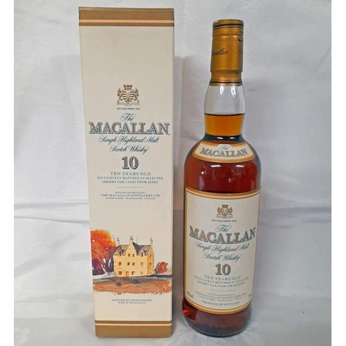 2089 - 1 BOTTLE MACALLAN 10 YEAR OLD SINGLE MALT WHISKY - 700ML, 40% VOL. BOXED