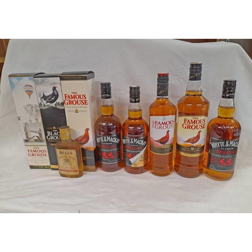 2106 - SELECTION OF BLENDED WHISKY TO INCLUDE THE BLACK GROUSE FAMOUS GROUSE. WHYTE & MACKAY