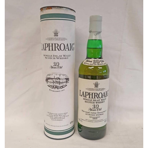 2108 - 1 BOTTLE LAPHROAIG 10 YEAR OLD SINGLE MALT WHISKY - 70CL, 40% VOL IN TUBE