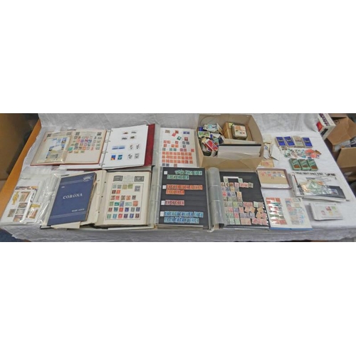 2212 - GOOD SELECTION OF VARIOUS STAMPS, CIGARETTE CARDS ETC TO INCLUDE LUNDY ISLAND WITH 1 X ANNIVERSARY O... 