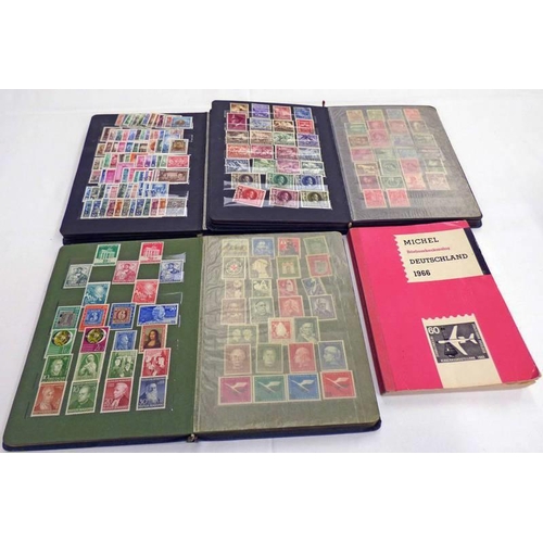 2218 - 3 ALBUM OF MOSTLY MOUNTED MINT GERMANY STAMPS WITH 1949 VPU SET OF 7, SAAR, 1951 CHARITY & HUMANITAR... 