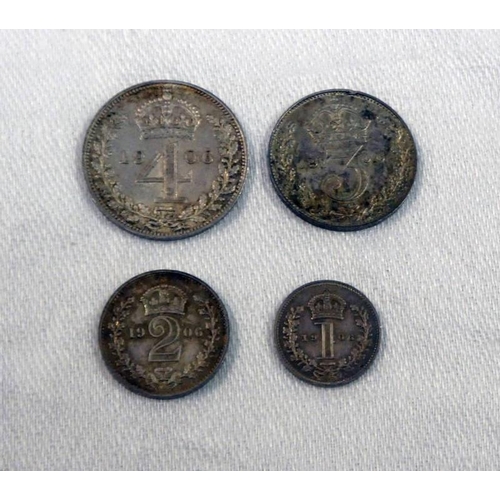 2225 - 1906 EDWARD VII MAUNDY SET