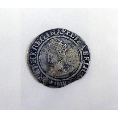 2227 - 1562 ELIZABETH I SILVER SIXPENCE PHEON MINTMARK 3RD ISSUE