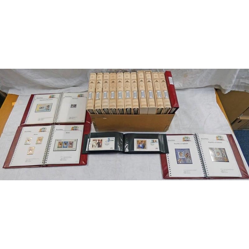 2236 - LADY DIANA HIGHLY COMPLETE COLLECTION OF STAMPS IN 15 ALBUMS, INCLUDING 10 STANLEY GIBBONS ALBUMS FO... 