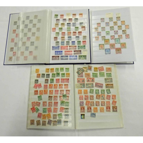 2246 - 3 STOCKBOOKS OF MINT & USED STAMPS TO INCLUDE MOROCCO AGENCIES TO 2/6 MINT, INDIAN STATES, BARBADOS,... 