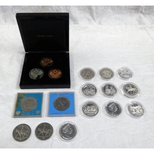 2255 - COLLECTION OF MIXED CROWNS AND SILVER PROOF COINS TO INCLUDE 1935 GEORGE V SILVER CROWN, 1937 GEORGE... 