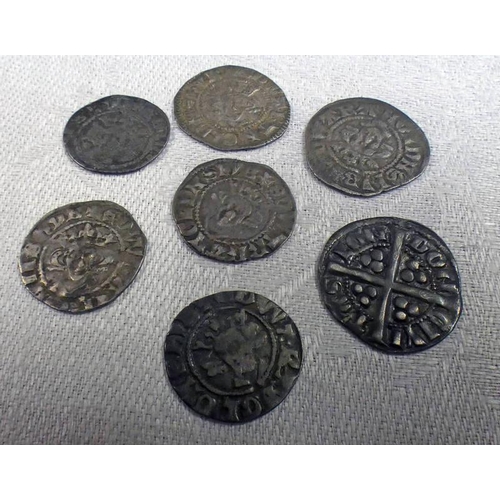 2259 - 7 X EDWARD I (1272-1307) SILVER PENNIES, ALL LONDON