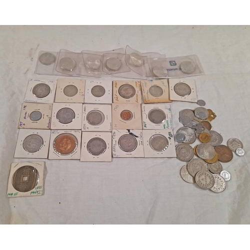 2274 - SELECTION OF VARIOUS WORLDWIDE COINAGE TO INCLUDE GERMANY, JAPAN, COSTA RICA WITH JAPAN 100 MON, 194... 