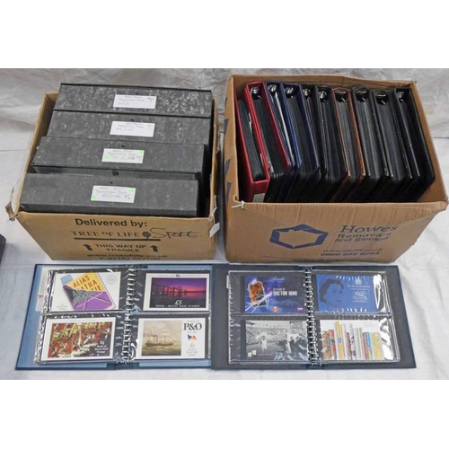 2276 - COLLECTION OF GB IN 12 ALBUMS & 4 BOX-FILES OF PRESENTATION PACKS TO 2014, TO INCLUDE 3 ALBUMS WITH ... 