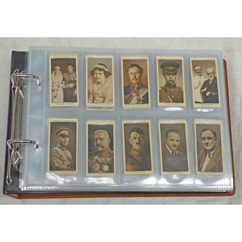 2320 - CIGARETTE CARD ALBUM TO INCLUDE MITCHELL'S CIGARETTES ''A GALLERY OF 1934'' WITH DON BRADMAN, ADOLF ... 