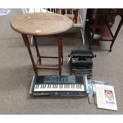 5510 - YAMAHA PSS - 270, ELECTRIC KEYBOARD WITH BOX, REMINGTON TYPEWRITER ETC.