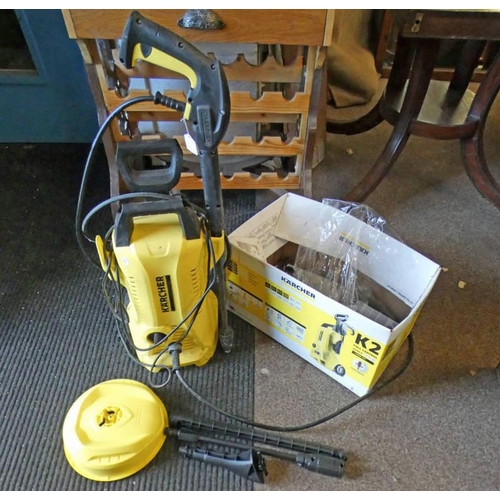 6004 - KARCHER POWER WASHER WITH ATTACHMENTS & MANUAL