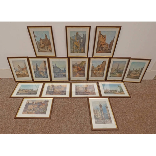 1081 - VARIOUS FRAMED PICTURES OF OLD GLASGOW, PROV. MITCHELL LIBRARY, GLASGOW.