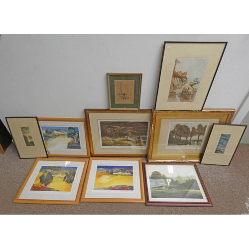 1082 - SELECTION OF FRAMED PRINTS TO INCLUDE ; 'LAZY AFTERNOON,', LANFORD MONRAE, CERTIFICATE OF AUTHENTICA... 