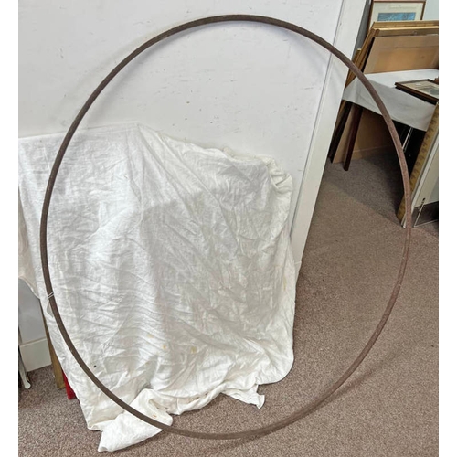 1418 - PENNY FARTHING WHEEL RIM.  134 CM ACROSS