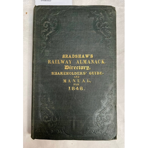 2165 - BRADSHAW'S RAILWAY ALMANACK, DIRECTORY, SHAREHOLDERS' GUIDE AND MANUAL FOR 1848