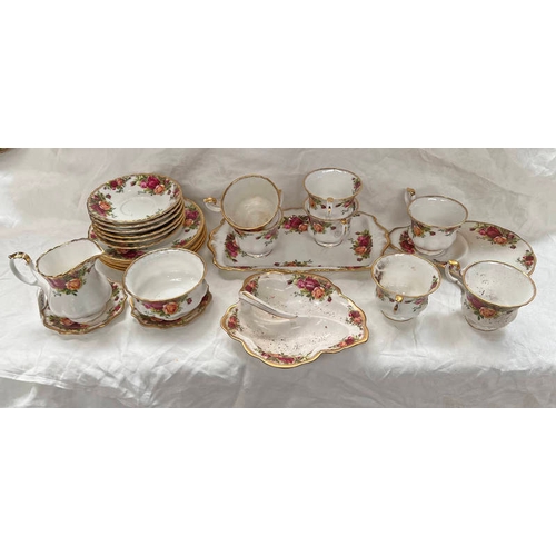 3063 - OLD COUNTRY ROSES PORCELAIN TEAWARE, ETC