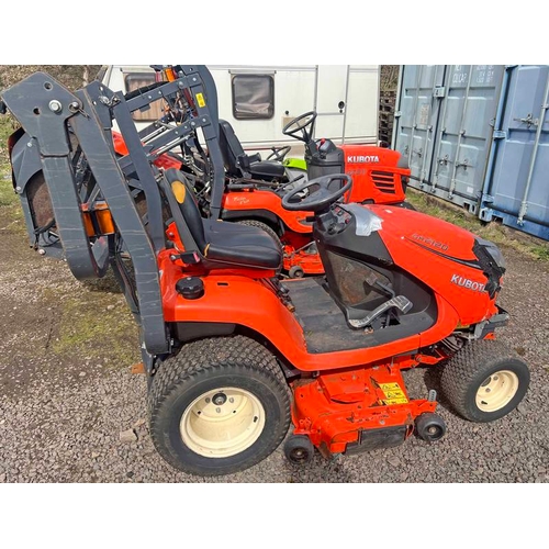 6005 - KUBOTA GR2120 ROAD REGISTERED RIDE ON ROTARY MOWER, REG SP18 BKY, HOURS - 822.8 TRANSMISSION WORN 4 ... 