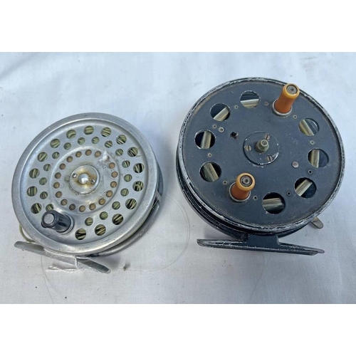 1040 - HARDY BROS LTD, MARQUIS #7 REEL WITH LINE AND A SPEEDIA CENTRE PIN REEL  -2-