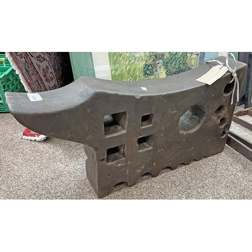 1454 - SWAGE BLOCK ANVIL, 62CM LONG