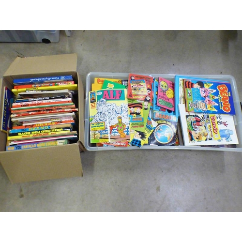 6054 - 2 BOXES OF VARIOUS CHILDREN'S BOOKS TO INCLUDE TITLES SUCH AS 'MR MEN PICTURE DICTIONARY, SEVERAL BE... 