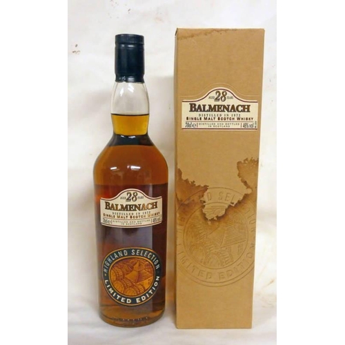 2044 - 1 BOTTLE BALMENACH 28 YEAR OLD SINGLE MALT WHISKY, DISTILLED 1972 HIGHLAND SELECTION LIMITED EDITION... 