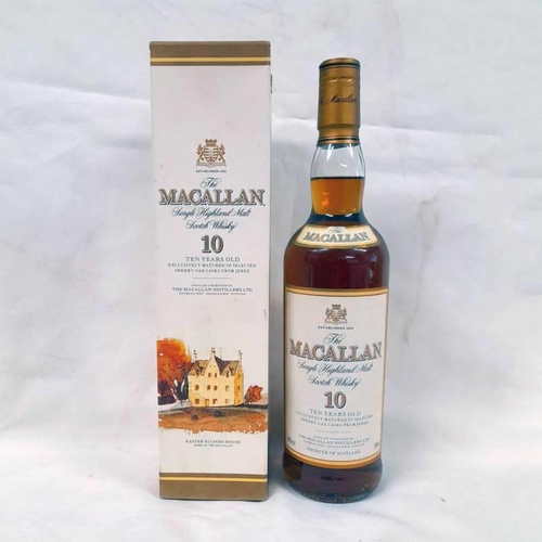 2045 - 1 BOTTLE MACALLAN 10 YEAR OLD SINGLE MALT WHISKY - 700ML, 40% VOL. BOXED