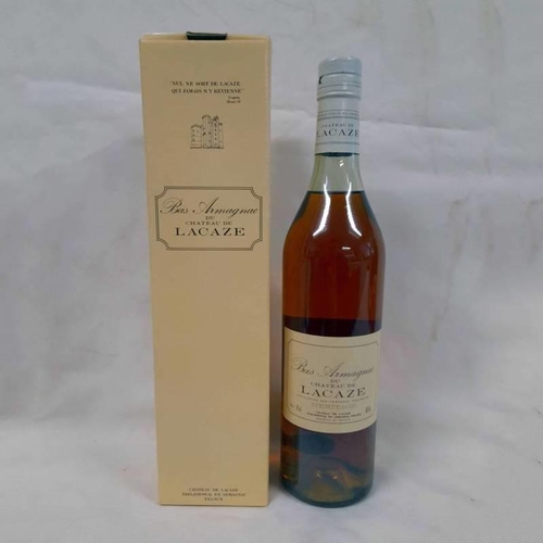 2069 - 1 BOTTLE CHATEAU DE LACAZE BAS ARMAGNAC BOTTLED 1986 - 70CL, 40% VOL. BOXED