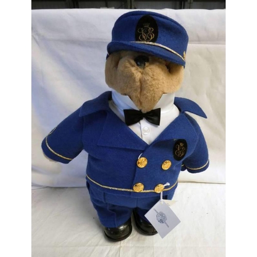 2499 - VENICE-SIMPSON ORIENT EXPRESS CHIEF STEWARD TEDDY BEAR. HEIGHT - 38 CM