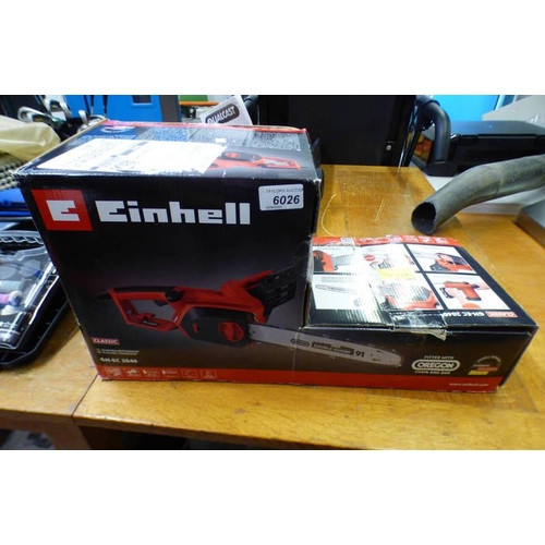 6026 - EINHELL CLASSIC GH-EC 2040 ELECTRIC CHAINSAW WITH BOX - NEW